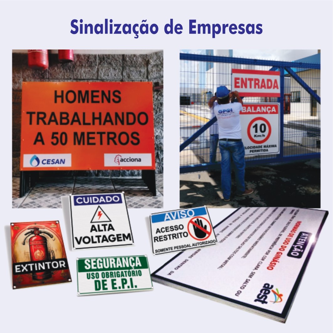 Sinalização de empresas