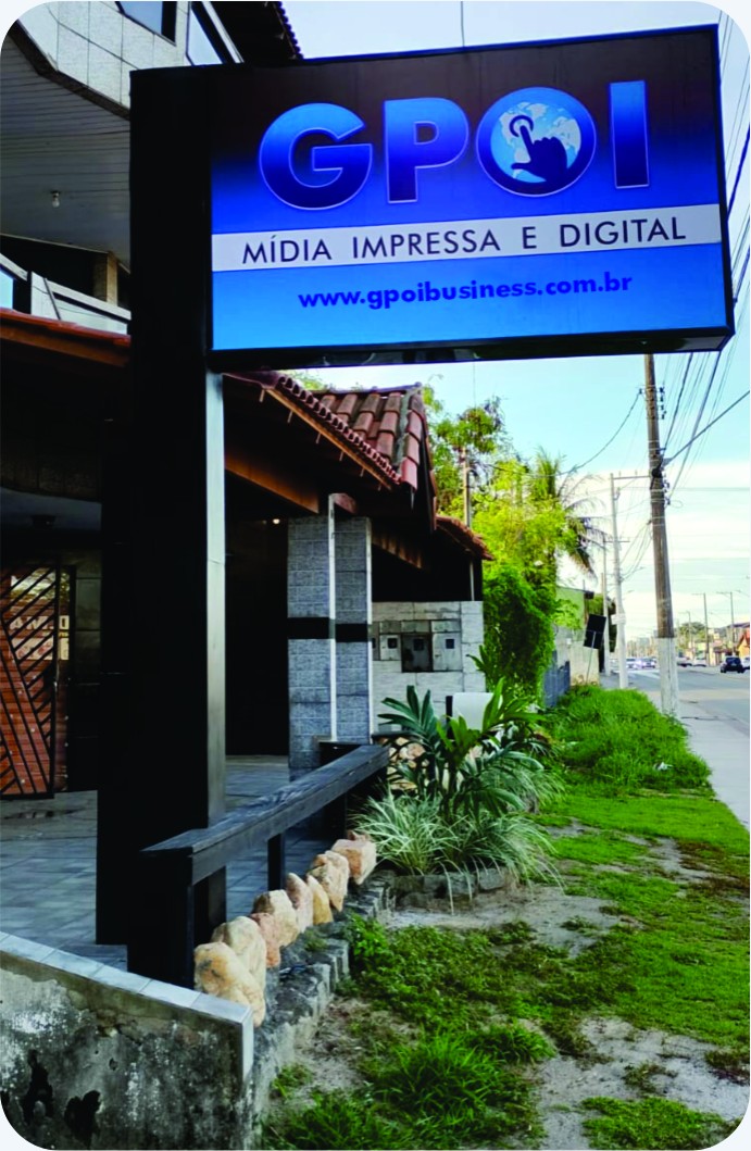 Fachada da GPOI — Mídia Impressa e Digital
